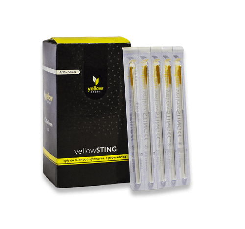 yellow-sport-igly-do-suchego-iglowania-z-prowadnica-030-x-50mm-nowoczesnysport.png