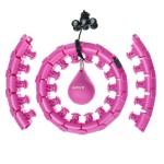 DrFit Hula Hop z obciążeniem z efektem masażu fioletowe