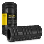 4Fizjo wałek do masażu z wypustkami roller EVA 33cm czarny