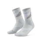 CEP skarpety kompresyjne krótkie CORE RUN z wełną Merino damskie szare