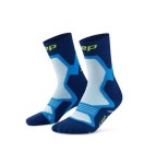 CEP Skarpety kompresyjne krótkie amortyzujące Cushion unisex niebieskie
