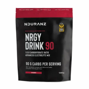 NDURANZ NRGY DRINK 90 1200G WIŚNIA - NAPÓJ WYSOKO WĘGLOWODANOWY Z ELEKTROLITAMI