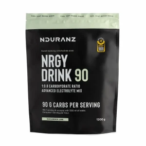 NDURANZ NRGY DRINK 90 1200G OGÓREK LIMONKA (LIMITED) - NAPÓJ WYSOKO WĘGLOWODANOWY Z ELEKTROLITAMI 